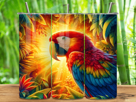 Download Scarlet Macaw Colorful Bird Tumbler Wrap - Tumbler wrap Collection