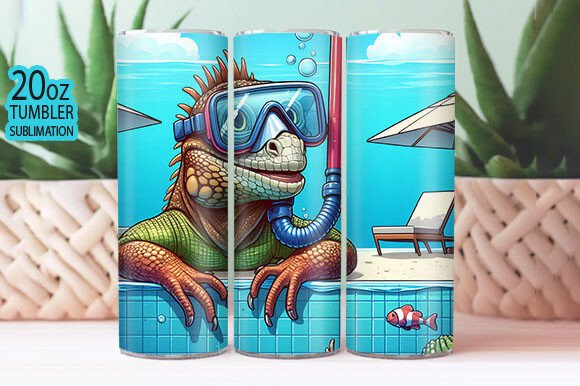 Download Crocodile Swimming Pool Tumbler Wrap Png - Tumbler wrap Collection