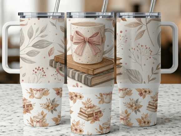 Download Book &amp; Coffee Lover 40oz Tumbler Wrap - Tumbler wrap Collection