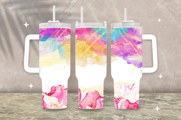 Download 40oz Colorful Ink Tumbler Wrap - Tumbler wrap Collection