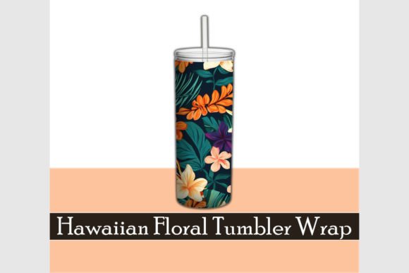 Download Hawaiian Tropical Flowers Tumbler Wrap - Tumbler wrap Collection