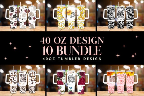 Download Leopard Design 40oz Tumbler Wrap Bundle - Tumbler wrap Collection