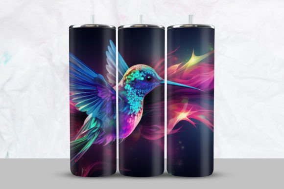Download Glitter Colorful Bird Tumbler Wrap - Tumbler wrap Collection