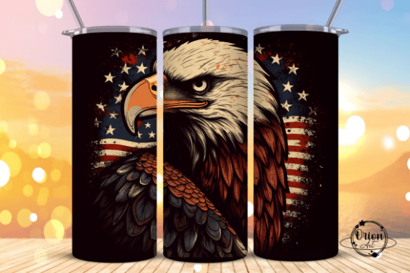 Download Patriotic Eagle Tumbler Wrap PNG - Tumbler wrap Collection