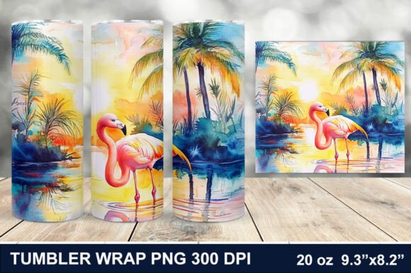 Download Summer Flamingo Tumbler Wrap - Tumbler wrap Collection
