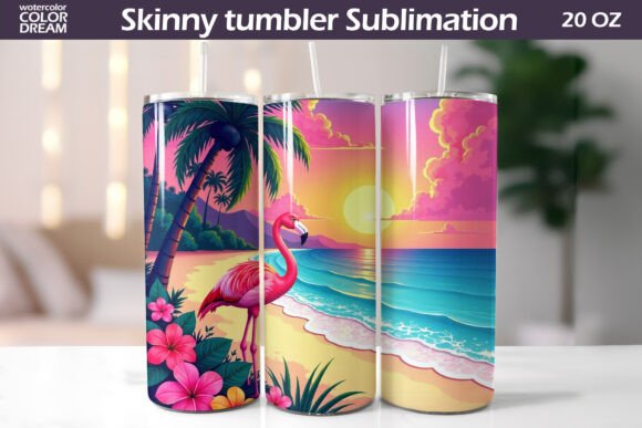 Download Tropical Beach Tumbler Wrap - Tumbler wrap Collection