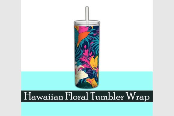 Download Hawaiian Flowers Floral Tumbler Wrap - Tumbler wrap Collection
