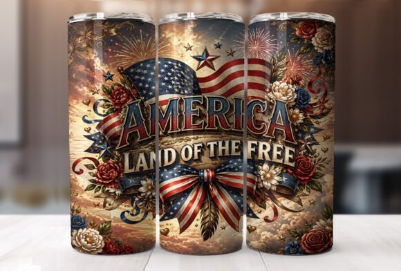 Download Patriotic America 20 Oz Tumbler Wrap PNG - Tumbler wrap Collection