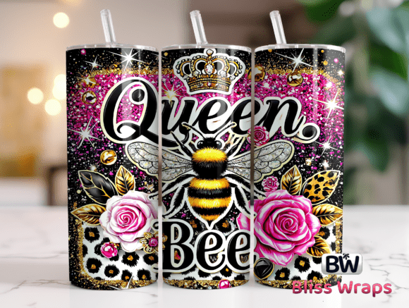 Download Queen Bee Inspirational Tumbler Wrap - Tumbler wrap Collection