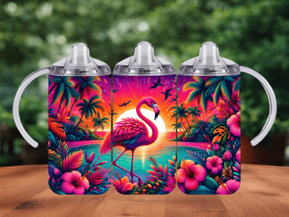 Download Tropical Flamingo Summer Tumbler Wrap - Tumbler wrap Collection