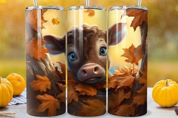 Download Fall Season Highland Calf Tumbler Wrap - Tumbler wrap Collection