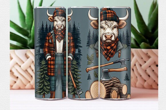 Download Highland Cow Tumbler Wrap - Tumbler wrap Collection