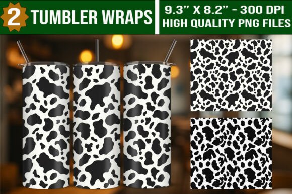 Download Cow Print 20oz Tumbler Wraps Bundle - Tumbler wrap Collection