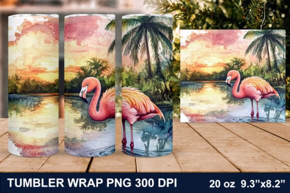 Download Summer Flamingo Tumbler Wrap - Tumbler wrap Collection