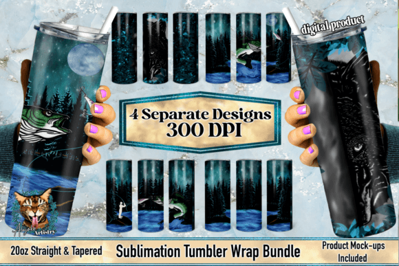 Download Nighttime Wildlife Tumbler Wrap Bundle - Tumbler wrap Collection