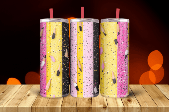Download Glitter Pencil Teacher Tumbler Wrap - Tumbler wrap Collection