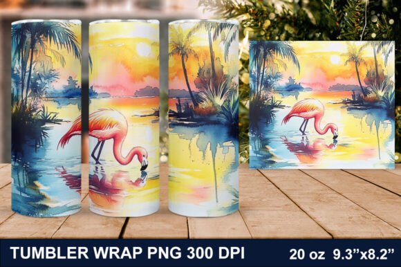 Download Summer Flamingo Tumbler Wrap - Tumbler wrap Collection
