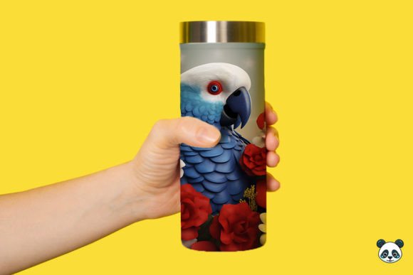 Download Patriotic 3D Parrot Tumbler Wrap Png 5 - Tumbler wrap Collection
