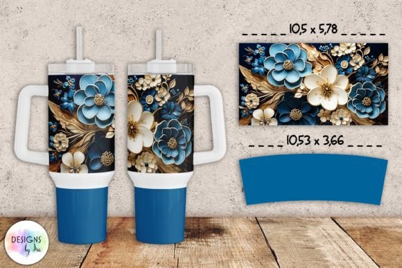Download 3d Wooden Flowers Tumbler Wrap 40 Oz - Tumbler wrap Collection
