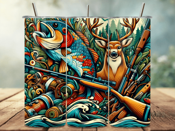 Download Hunting and Fishing Tumbler Wrap PNG - Tumbler wrap Collection